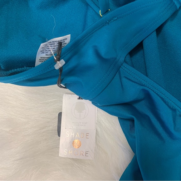 Shade & Shore Plunge Ruched One Piece Swimsuit - Picture 12 of 13